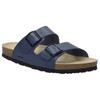 Pantolette JOSEF SEIBEL "Josef 01", Herren, Gr. 42, blau (ozean blau), Leder, klassisch, Schuhe, Sommerschuh, Schlappen, Sandale mit softem Fußbett