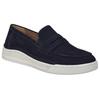 Slip-On Sneaker JOSEF SEIBEL "Cleve 08", Herren, Gr. 45, blau (ocean), Leder, casual, Schuhe, Slipper, Mokassin, Freizeitschuh mit Wechselfußbett