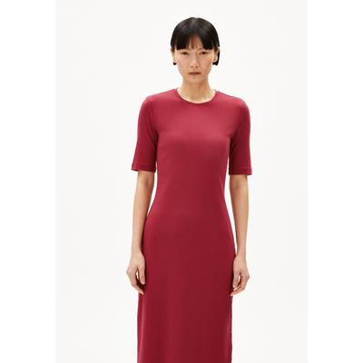 SEHAARAA | Ripp-Jerseykleid aus Bio-Baumwoll Mix - rot (M) Image