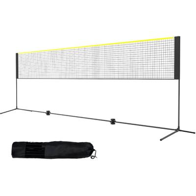 Mophorn - 17ft Badminton-Netz-Set, höhenverstellbar, faltbares Volleyball-Pickleball-Tennisnetz, Image