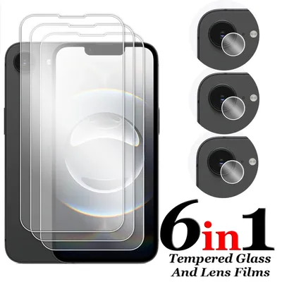 For iPhone 16E Glass 6.1 inch Full Glue Clear Screen Protector For Apple iPhone 16E Tempered Glass For iPhone 16E Lens Film