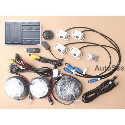 for Ford transit van 360 degree camera bird eye 3D panoramic front rear view mirror surround parking reverse assist 4K dash kit