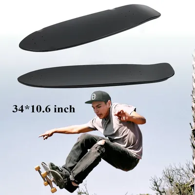 34 Inch Skateboard Land Surfboard DIY Blank Surface Maple Tail Warped Road Rush Men Women Brush Street Longboard Skate Board New