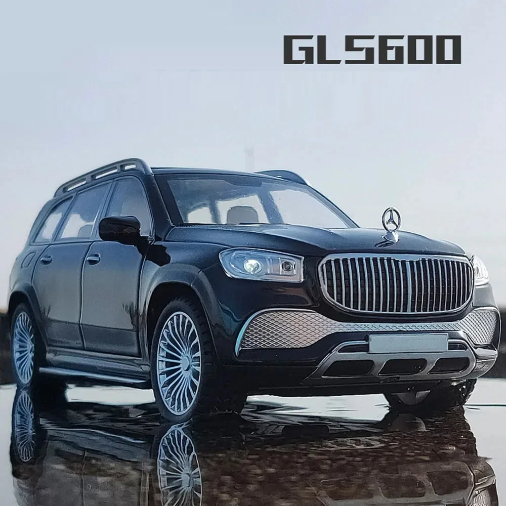 Maßstab 1:24 Maybach GLS600 Metallmodellauto Spielzeug Legierung Druckguss Geländewagen mit Sound Licht Autos Geschenk für Kinder Sammlung Image