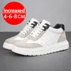 Höhe Zunehmende Schuhe für Männer 8 CM Unsichtbare Aufzug Turnschuhe Plattform Schuhe Casual Mode Mann Leder Sport Schuhe Große Größe 47