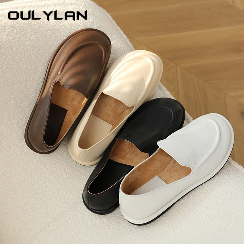2024 frühling Damen Schuhe Casual Bequeme Weibliche Schuhe Müßiggänger Flache Schuhe Herbst frauen Runde Kappe Fashion Slip Auf Flache schuhe