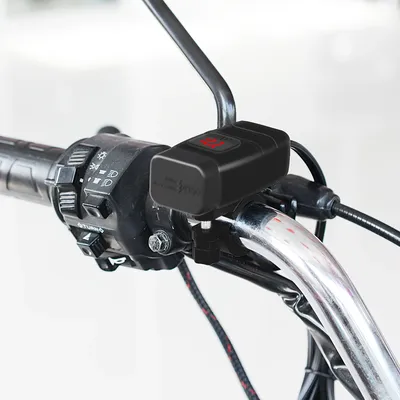 2V Motorrad Dual USB Schnell Ladegerät QC 3,0 Lenker Schnelle Lade Wasserdichte Steckdose Adapter Image