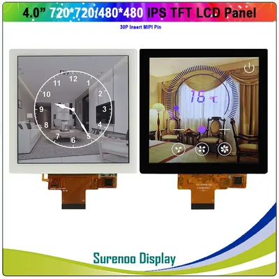 4,0 "zoll 720*720 480*480 MIPI IPS TFT LCD Modul Display Panel Screen w/ kapazitive Touch Panel für Smart Home