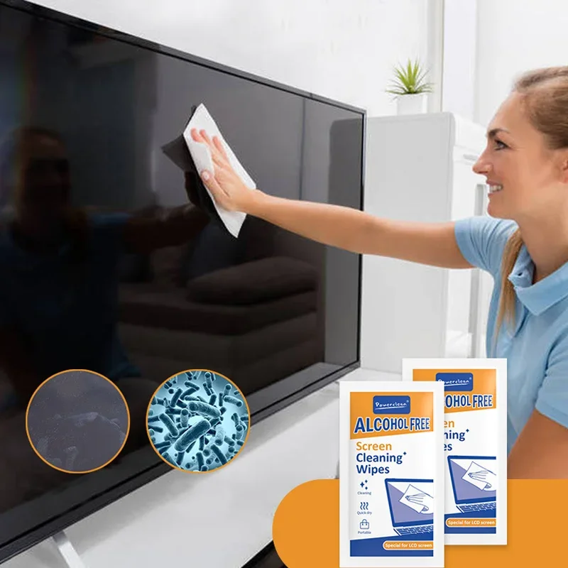 40er-Pack PC-Reinigungstücher – Trocken- und Nasstücher für Autos, Telefone, Tablets, Laptops, Fernseher und Monitore Image