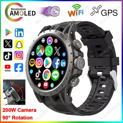 Q85 Android Smartwatch Herren GPS 16G/32G 90 ° Rotationskamera 4G SIM-Karte Google Play WIFI Wireless Fast Internet Access Smartwatch
