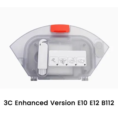 2-in-1-Wassertank-Staubbox für Xiaomi 3C, verbesserte Version E10 E12 B112 Roboter-Staubsauger, Ersatzteile, Müll-Staubbehälter Image