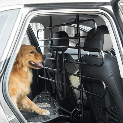 Pawhut Auto Hund Separator einstellbare Breite Höhe Kofferraum Image