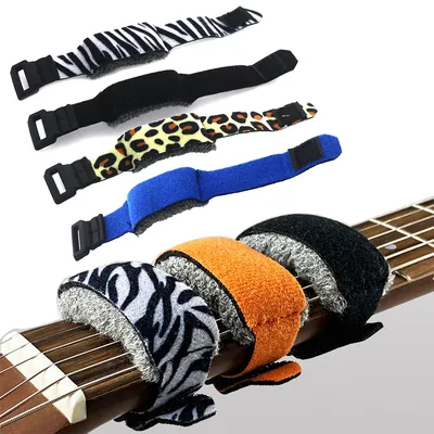 1PC Gitarre Strahl Band Für Gitarren Bass Ukulele String Instrumente Gitarre Fret Saiten Stumm Noise Dämpfer Muter Wraps gitarre strap