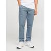 Chinos JACK & JONES "JPSTMARCO JJFURY ANA", Herren, Gr. 36, Länge 34, blau (blau mirage), Web, Obermaterial: 98% Baumwolle, 2% Elasthan, unifarben, modisch, slim fit normal, Hosen