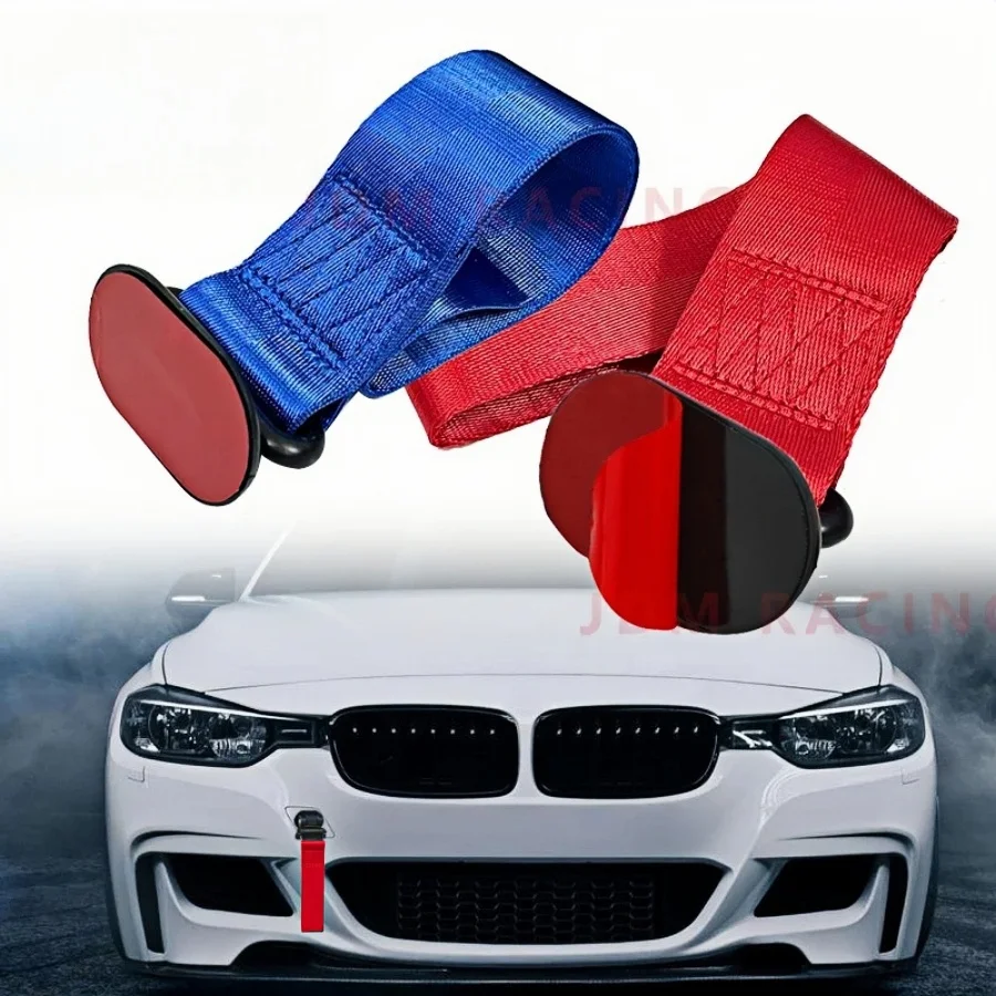 Hohe Festigkeit Auto Farbe Anhänger Abschleppgurt Gürtel Abschleppseil Aufkleber Band Auto Dekorationen Aufkleber Anhänger Seile Stoßstange Abschleppgurt Image