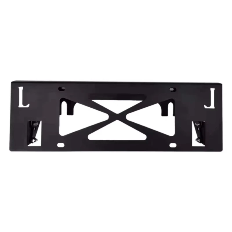 Geeignet für Wrangler Jk Jl Front License Plate Rack, License Frame, Front Bumper Flipper License Plate Base Steel Accessories Image