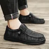Plus große Größe 50, geckfarbene Segeltuchschuhe für Herren, lässige Slip-on-Schuhe, Alpargatas Hombre, Mokassins, Mokassin Homme, leicht, atmungsaktiv