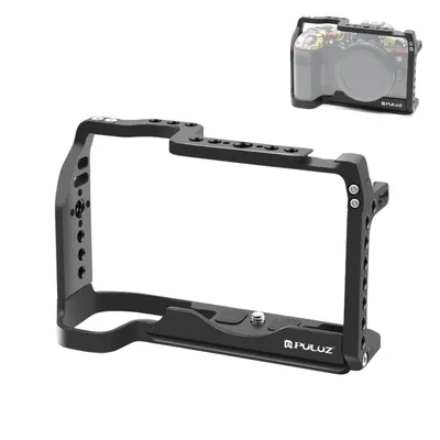 Puluz Videokamera Käfig für Canon EOS-RP Holzgriff Handgriff Metall Stabilisator Rig für Canon Kamera Aluminium legierung Käfig