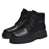 Plus Große Größe 48 49 50 51 Männer Frauen Winter Leder Stiefel Mit Reißverschlüssen Mode Trend