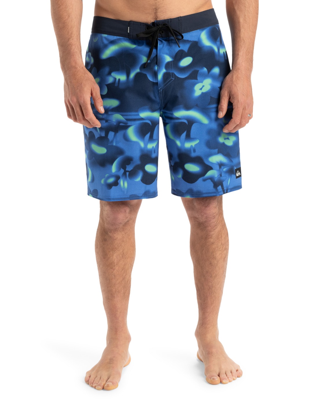 Boardshorts QUIKSILVER "Highline Straight Leg 19", Herren, Gr. 33(M/L), blau (estate blau biophilia), Obermaterial: 88% Polyester, 12% Elasthan;, Hosen