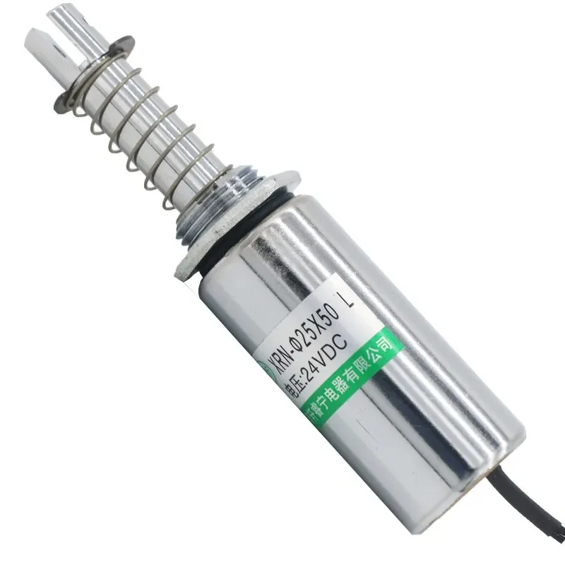 Rundrohr-Zugmagnet-Zylindermagnet XRN-25X50L DC 12V 24V Hub 10mm 19W Image