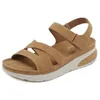 Plus Größe 36-42 Schuhe für Frauen Sommer 2024 Mode Keils chuhe Sandalen bequeme Damen Strands andalen Hakens ch laufe Freizeit schuhe