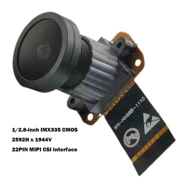 2592H x 1944V 5MP HD IMX335 MIPI-Kameramodul mit festem Fokus 125 Grad 22PIN MIPI CSI für Gesichtserkennung Image