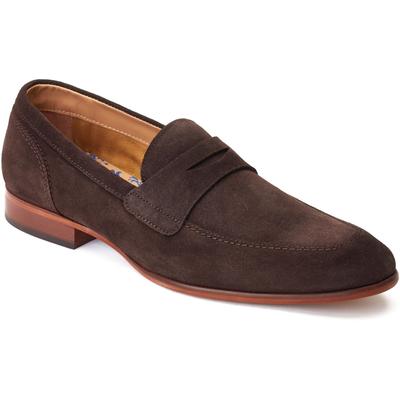 Base London Bruno Herrenschuhe aus gebranntem braunem Leder Image