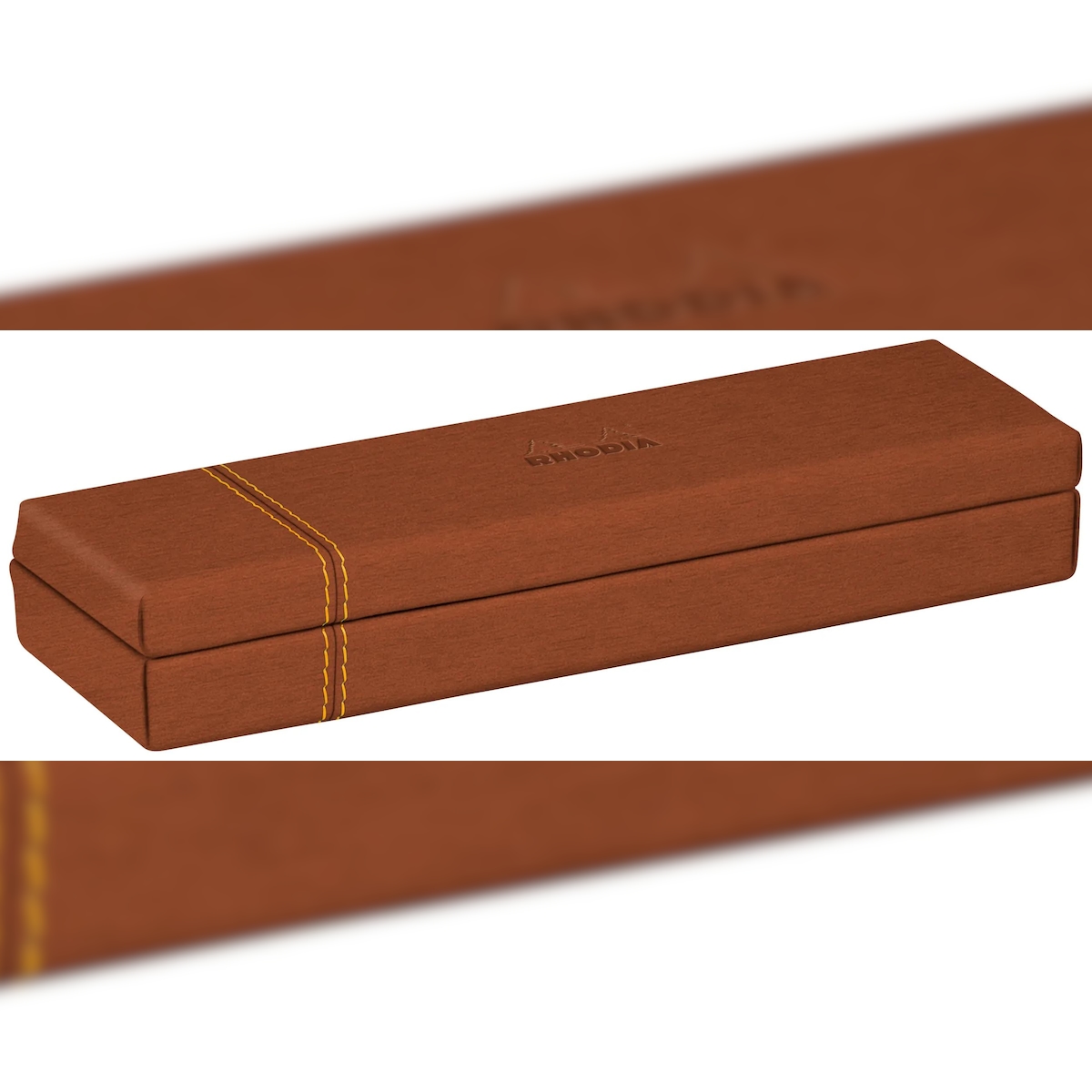 Rhodiarama, Stiftebox aus Kunstleder, 21x5,5x3cm - Kupfer 194508C Image