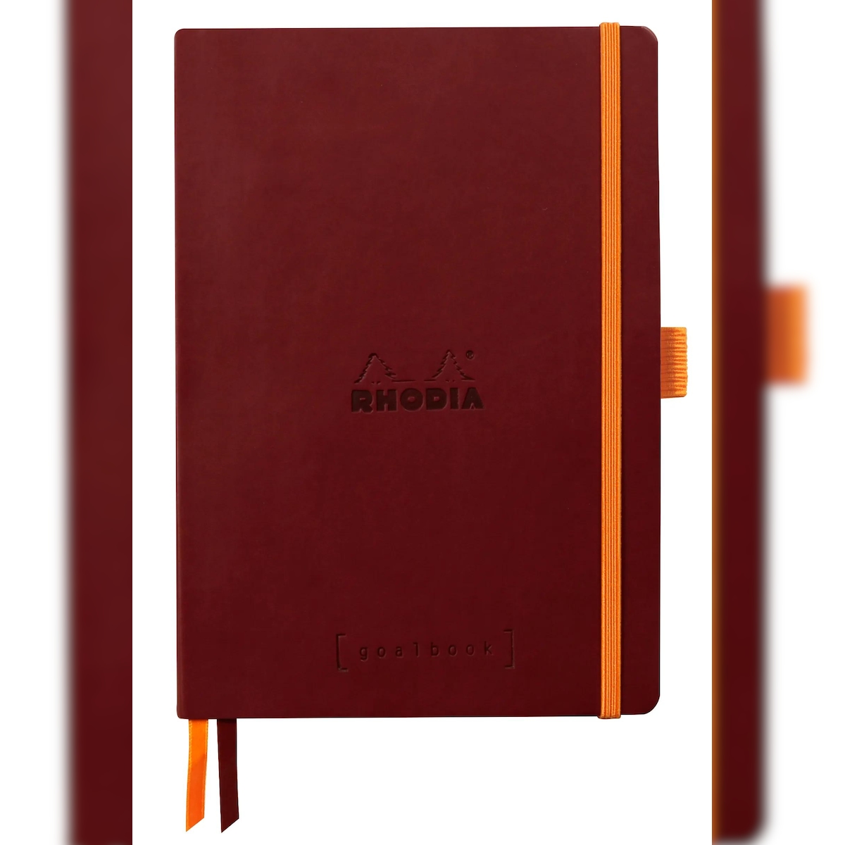 Rhodiarama Goalbook A5 mit flexiblem Einband, 120 Blatt elfenbein 90g, Dot/punktkariert - Weinrot 117800C Image