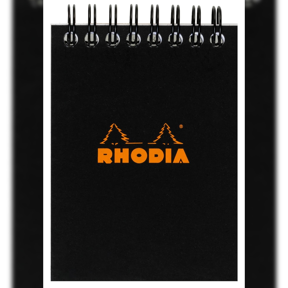 Rhodia 10x Spiralblock Rhodia Notepad A7, 80 Blatt kariert 80g - Schwarz 115009C Image