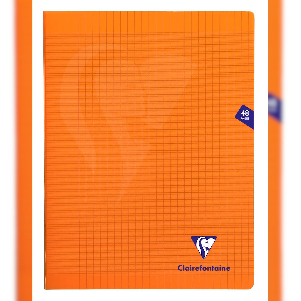 Clairefontaine 10x Heft Mimesys, 24x32 cm, 24 Blatt 90g, französische Lineatur Seyès, Einband aus Polypropylen - Orange 383311C Image