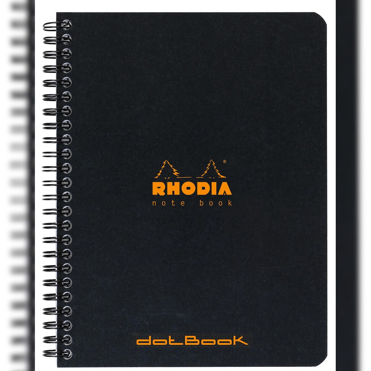 Rhodia 5x Spiralbuch Notebook dotBook Rhodia A5+, 80 Blatt 80g, dot/punktkariert, abtrennbar - Schwarz 193439C Image