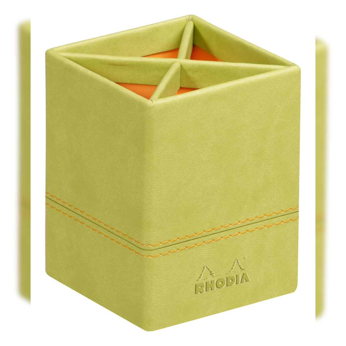 Rhodiarama Stifteköcher aus Kunstleder, 8x8x11cm - Anisgrün 318816C Image