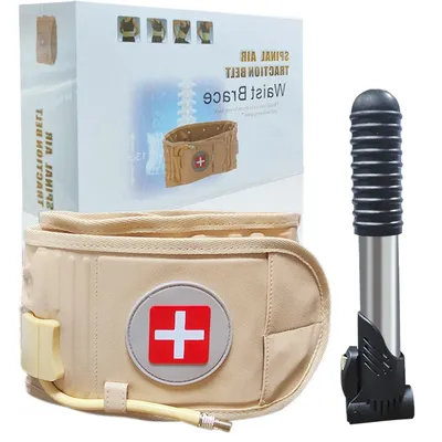 Inflatable Waist Brace Waist Fixed Belt Traction Belt Suitable for Male and Female Adult Lumbar