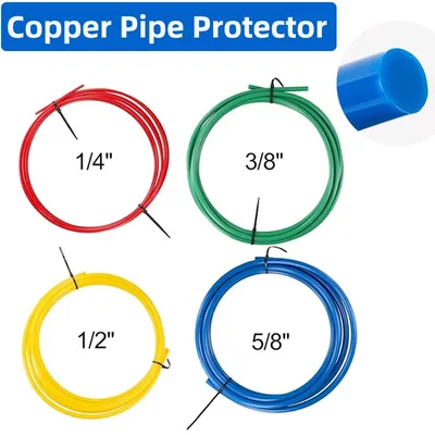 4M Copper Pipe Protector Built-in Copper Tube Bending Strip 1/4" 1/2" 3/8" 5/8" Air Conditioning
