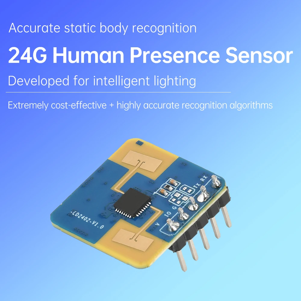 HLK-LD2402 Millimeter Wave Radar Module 24G Human Body Static Micro Motion Sensor for Home Security And Automation