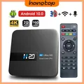 HONGTOP H20 Smart TV Box Android 10.0 2GB 16GB 4K HD H.265 Lettore multimediale TV Box Android 3D Play Store Set top box 1080P molto veloce