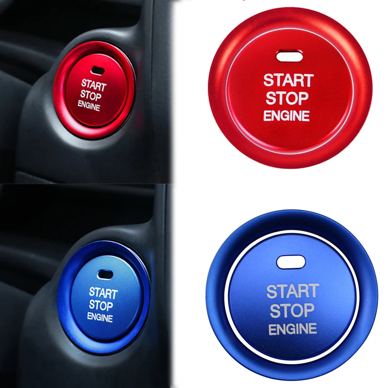 Interni auto Accensione Portachiavi Copertura Adesivo Per Mazda CX5 CX3 Axela Atenza Motore Start Stop Interruttore Pulsante Trim Accessori