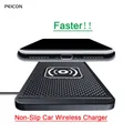 Caricabatterie wireless per auto Tappetino antiscivolo Caricabatterie wireless a ricarica rapida in silicone per auto per IPhone 15 14 Xiaomi Huawei Samsung S23 S22