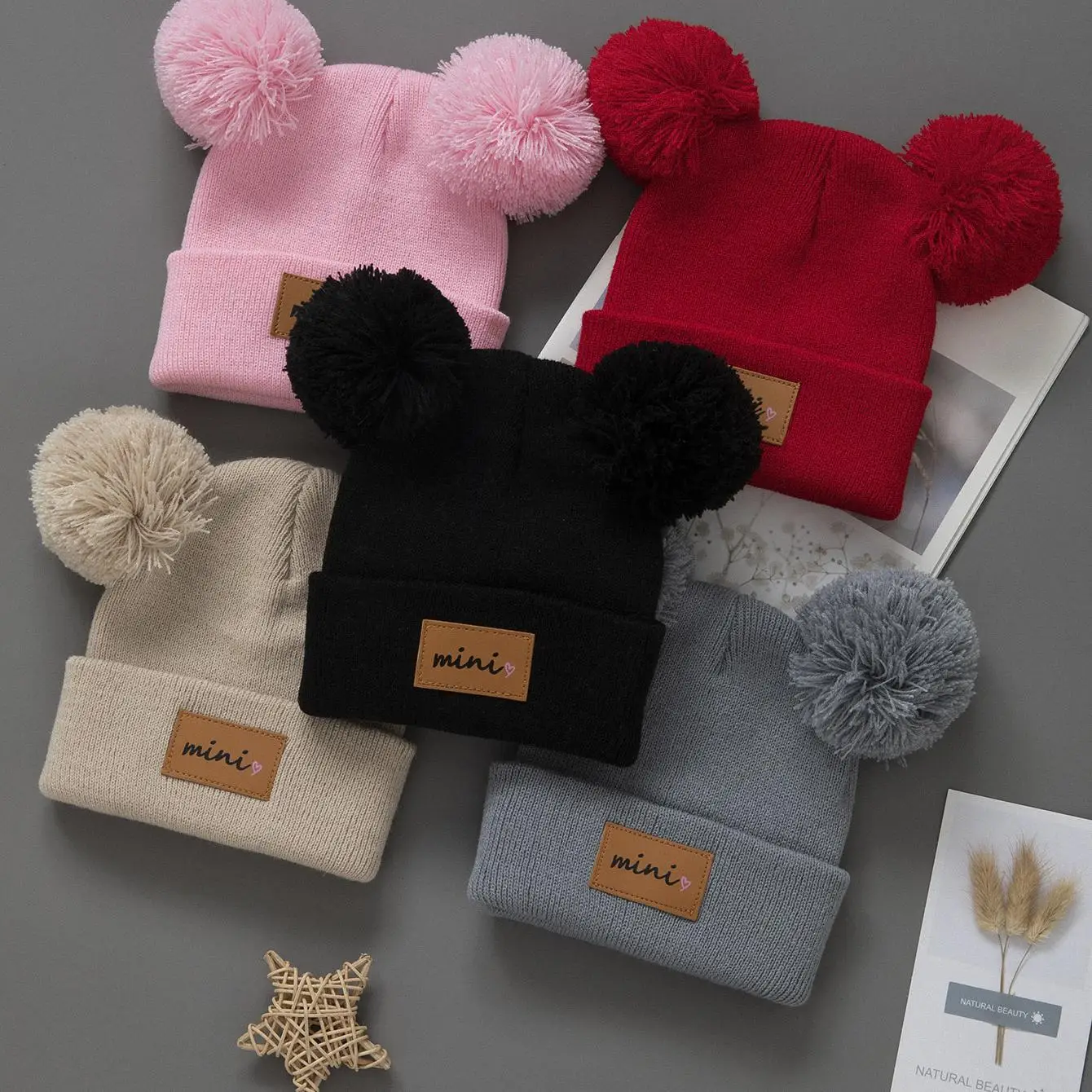 1/2 pezzi neonato cappello invernale per bambini berretto per ragazze ragazzi accessori per neonati cappelli per bambini elastici 0-3 anni bambino ragazza ragazzo cappello