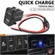 Caricatore per presa per auto doppia USB QC 12-24V 4.2A Doppio voltmetro USB Adattatore di alimentazione per ricarica rapida per telefono cellulare per Toyota