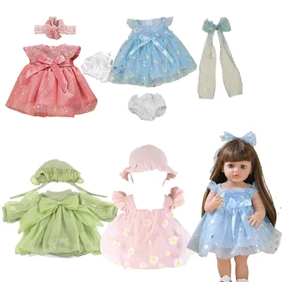55 centimetri bambola principessa vestiti accessori moda delicata bambola rinata vestito di pizzo