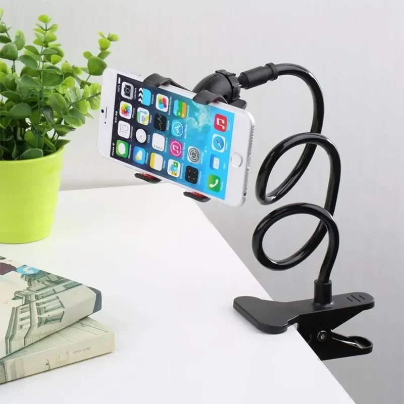 Supporto per telefono cellulare con clip a 360 gradi Supporto portatile flessibile per letto pigro Staffa da tavolo Smartphone Supporto per supporto da letto da scrivania Supporto base 70 cm