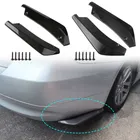 Coppia universale per auto anteriore paraurti posteriore striscia labbro spoiler diffusore splitter protezione antigraffio 44,5 cm alette estensione gonna laterale