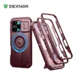 Per iPhone 16 Pro Custodia con armatura robusta MagSafe antiurto con copertura per fotocamera scorrevole incorporata Supporto per protezione schermo integrato