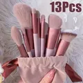 13/15 pezzi set di pennelli per trucco ombretto fondotinta donna pennello cosmetico ombretto fard bellezza morbida borsa per strumenti per trucco
