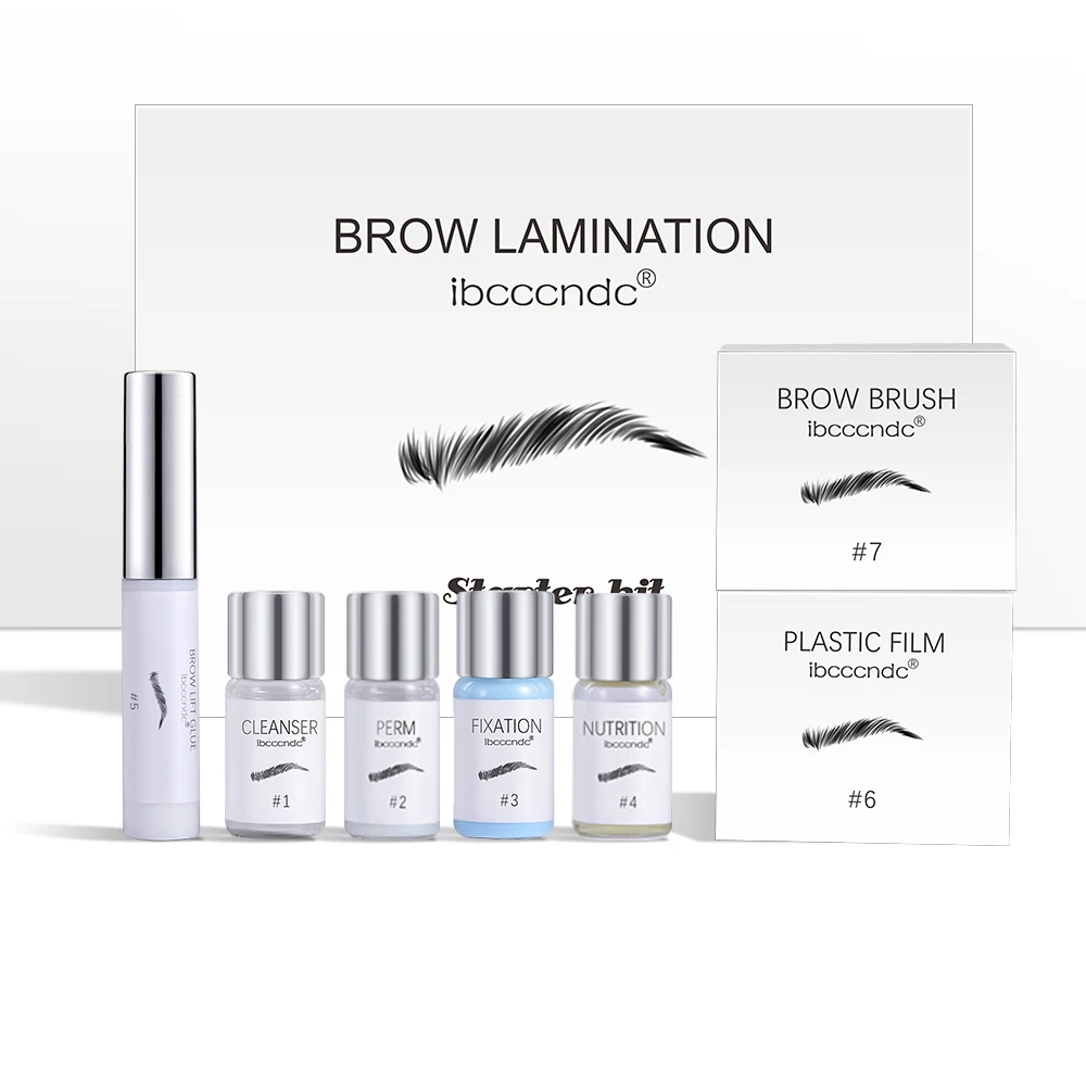 Kit per laminazione sopracciglia Kit di estensione per sollevamento sopracciglia semipermanente Sollevamento ciglia per sopracciglia Laminazione per sopracciglia Sollevamento ciglia Perming Trucco