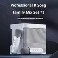 # Macchina per karaoke portatile con doppio microfono per adulti Altoparlante per bambini Sistema KTV domestico Microfono stereo HIFI Bluetooth per regali per feste a casa