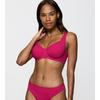 Bügel-Bikini-Top TRIUMPH "Summer Twist W 01", Damen, Gr. 42, Cup C, lila (berry), Microfaser, Obermaterial: 77% Polyamid, 23% Elasthan, elegant, Bikini-Oberteile, Minimizer - verkleinert die Brust optisch um eine Cup-Größe